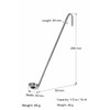 Stainless Steel Soup Ladle with Long Handle, 0.5-16 oz Capacity,