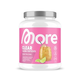 MORE NUTRITION More Clear Glow Peptides, Green Tea Lime, 600 g, Clear Whey with Collagen