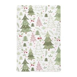 Cartoon Christmas Tree Crib Sheets for Boys Girls Pack N Play Sheet Soft Breathable Mini Crib Sheets 39" x 27"