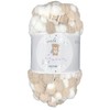Zarela Baby Giant Pom Pom Yarn Wool (G09 White-Beige)