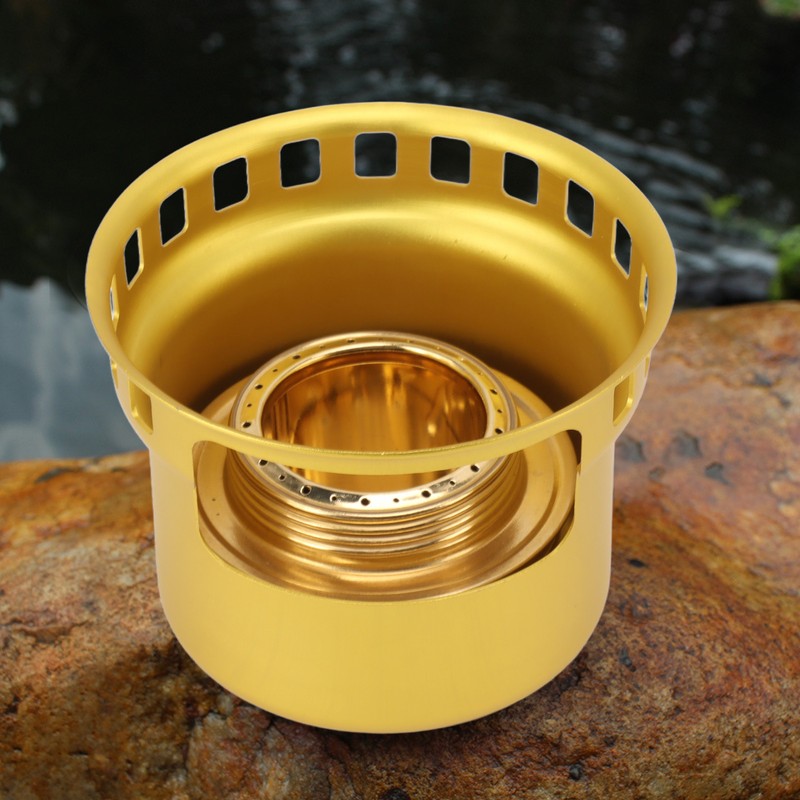 Spirit Burner Copper Windproof Portable Aluminium Alloy Alcohol Backpacking Stove