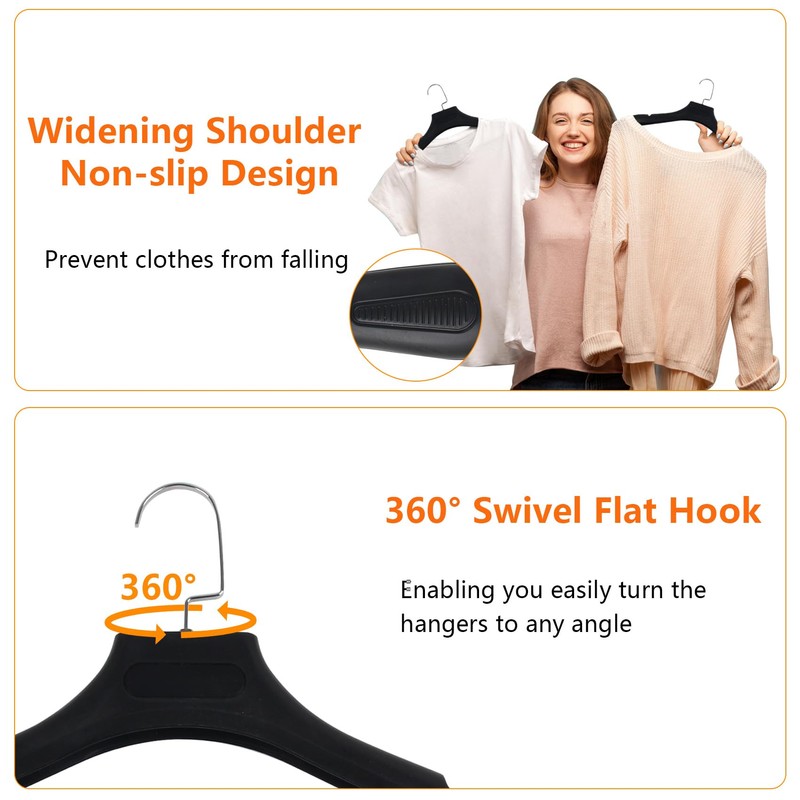 DEDU Suit Hangers for Men 15 Pack, Extra Wide Suit