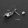 Cool Skull Devil Bone Drop Earring Stud Earrings Stainless Steel