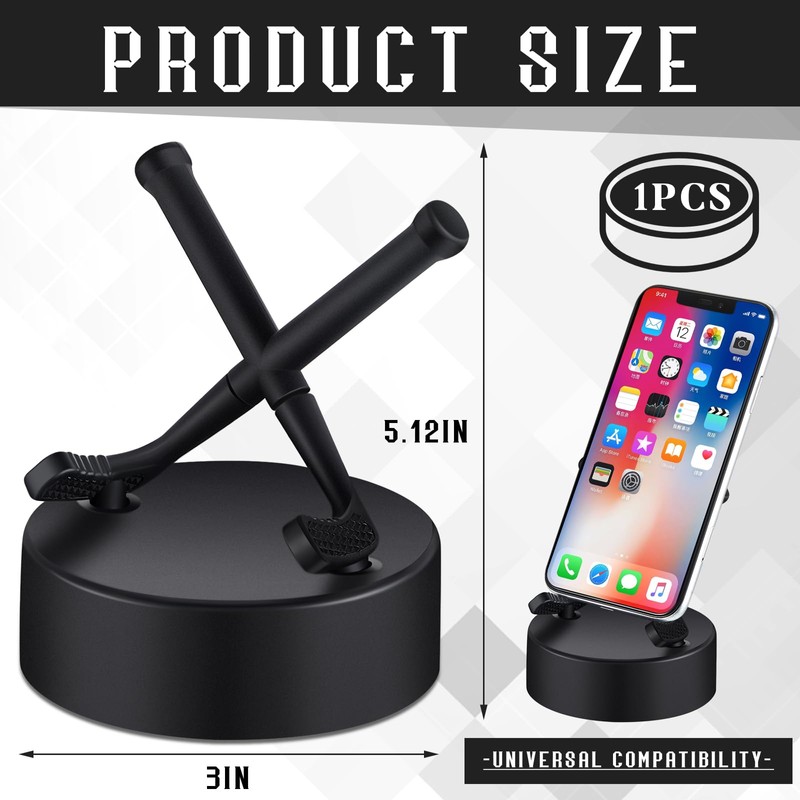 Dunzy Hockey Puck Phone Stand Hockey Cell Phone Stand Universal