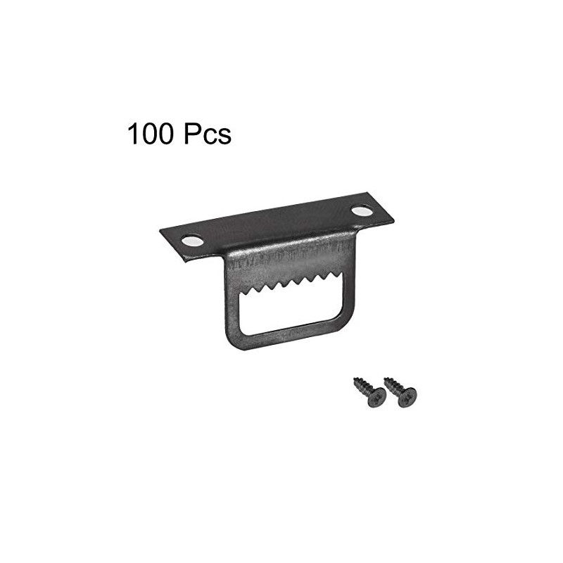 uxcell Picture Hangers, 1 1/4 Inch L Shape Double Hole