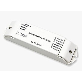 DMX512 Signal Amplifier Controller 1CH in 2CH Out DMX Repeater Splitter
