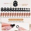 Qmcandy 20-26Pcs Ear Stretching Kit 1-7mm/7.5-12mm Dead Stretching Single Flare