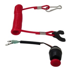 HaeKap Marine Kill Switch Safety Stop - Waterproof Outboard Engine Lanyard for Tohatsu Motors | Easy Install & Flexible Design | Essential Urgent Stop Switch for Boating Safet