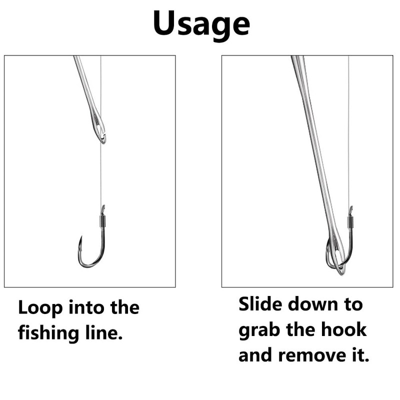 4 Pcs Fish Hook Remover, Stainless Steel Fish Hook Detacher
