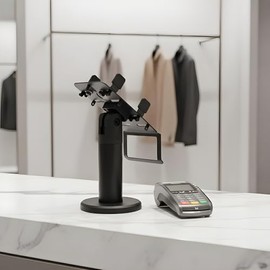 Shakven Soporte para Máquina POS - Base Giratoria Ergonómica de 360 Grados,Soporte para Terminal Lector de Tarjetas | para Terminal de Pago Lector de 