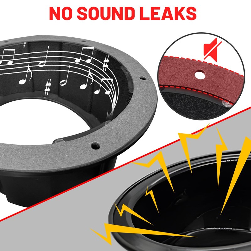 StarknightMT 2PCS Speaker Pods for 6.5 Inch Speakers Universal Angled