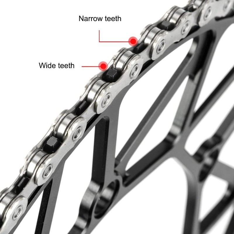 MiOYOOW 50/52/54/56/58T Bicycle Chain-Ring, Ultra-Light Narrow Wide Single Chain-Ring for