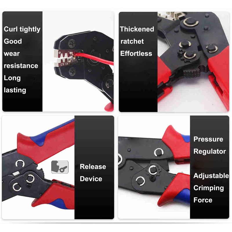 AONNOUS SNA-48B Ratchet Crimping Tool Insulation Electrical Terminal Crimper Plier