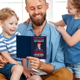 Donavibe Uncle Gifts, Funny Card for Christmas, Birthday, Fathers Day, Humor Uncle Greeting Cards, Heartfelt Message for Men from Niece Nephew, Decorations for Man, Premium Quality