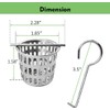 Neodrain 2PCS Hair Catchers Shower Drain Hair and Debris Strainer