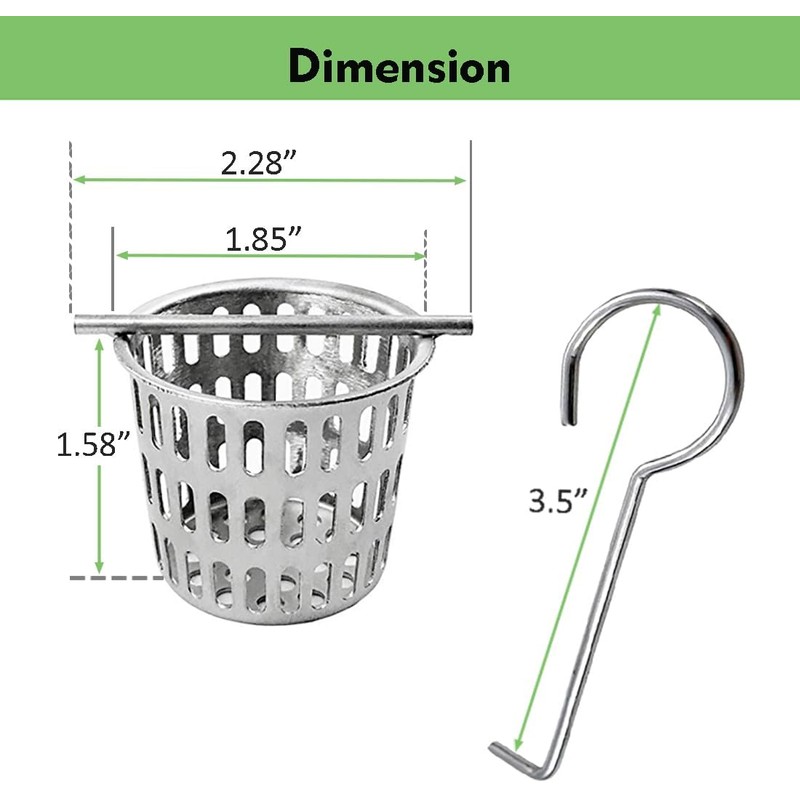 Neodrain 2PCS Hair Catchers Shower Drain Hair and Debris Strainer