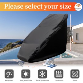 DSWCKNVK Swimming Pool Lift Chair Protective Cover 600D, Pool Lift Chair Cover Waterproof, 20″W x 49″L x 36″H (50 * 26 * 37in,Black)