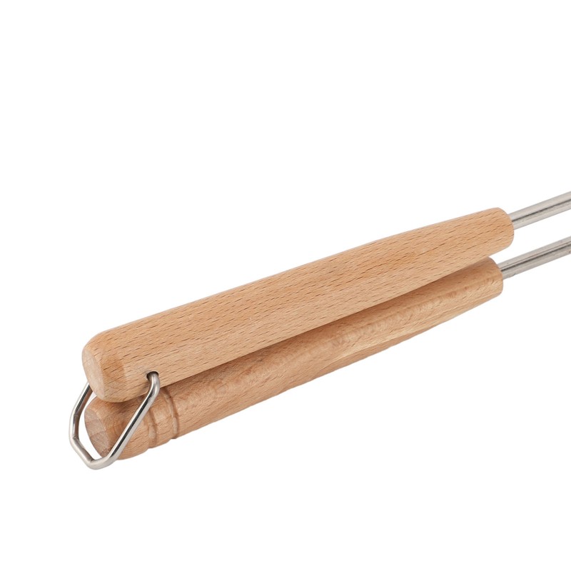 Double Sided Frying Pan Aluminum Solid Wood Anti Stick Stovetop