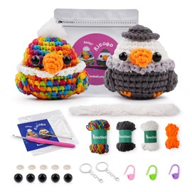 LetCart Beginner Crochet Starter Kit, Complete Crochet Set with Step-by-Step Video Tutorials, Crochet - Gift for Birthdays, Ideal DIY Gift for Craft Lovers (Eagle Parrot)