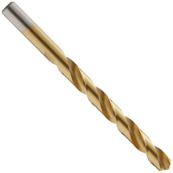 Chicago Latrobe 150T High-Speed Steel Jobber Length Drill Bit, TiN