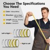 JAXYOOM 78In Self Adhesive Measure Tape 2 Pack,Left to Right