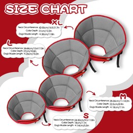 Dog Cone for Large Dogs After Surgery, Soft Dog Cone Collar for Dogs to Stop Licking, Adjustable Comfy E-Collar Alternative Lightweight Post-Surgery Recovery Elizabethan Collar for Pet