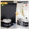 Yaocom Stainless Steel Backsplash Range Hood Stove Backsplash Back Stainless