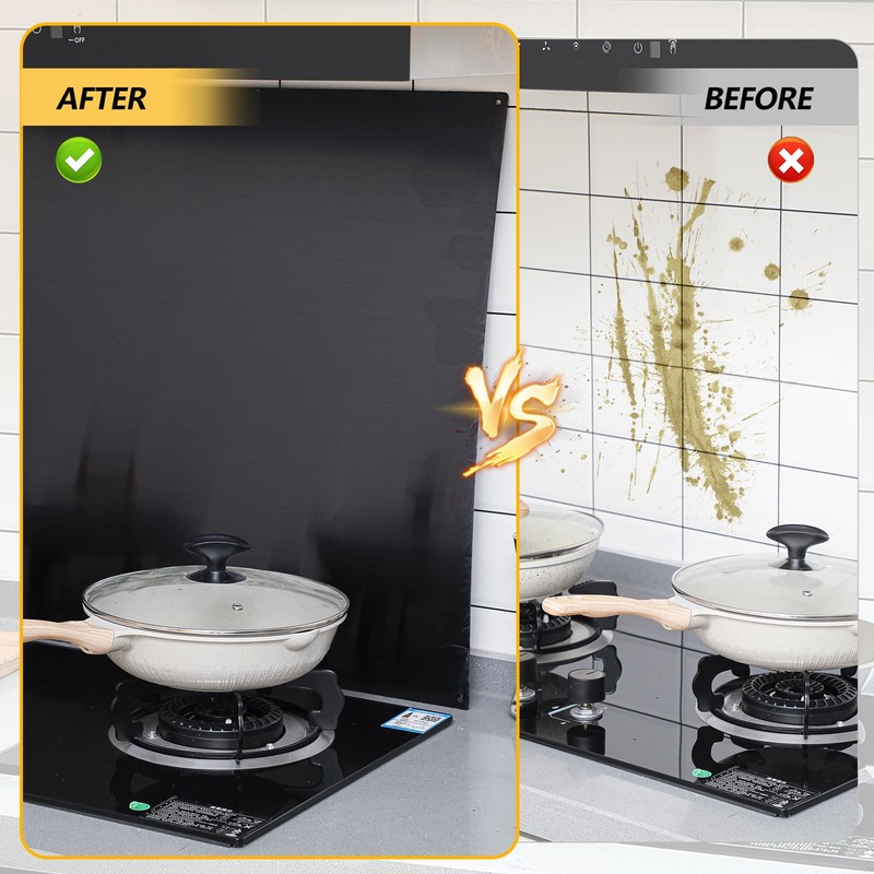 Yaocom Stainless Steel Backsplash Range Hood Stove Backsplash Back Stainless