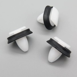 VVO Fasteners- White Plastic Side Body Moulding Strip Trim Clips for Vauxhall Movano, (Pack of 10)