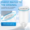 Water Filter Replacement Fits for ZERO Pitcher, 6 Pack Water