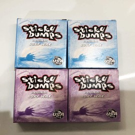 STICKY BUMPS Set of 4 Sticky Bumps Surf Wax, Surfboard Wax, Surfboard Anti-Slip, 2 Cool (For Spring and Autumn) & 2 COLD (Winter)
