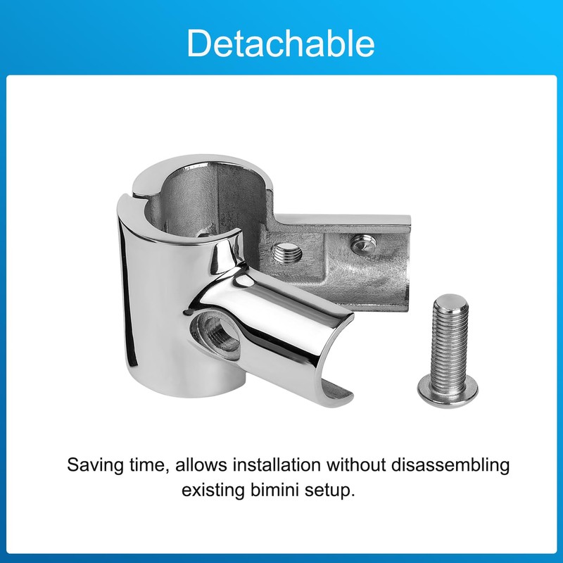 ODYSUNRAL Marine Boat Hand Rail Detachable Tee for 7/8 inch