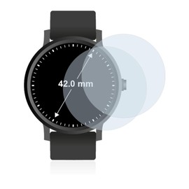 BROTECT Anti-Glare Screen Protector for Watches Round Diameter 42 mm Matte Screen Protector Film Anti-Reflection Anti-Fingerprint Pack of 2