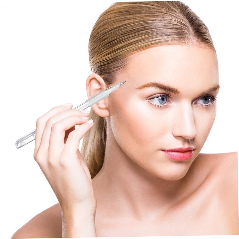 FOMIYES Microblading Pen Set Tattoo Eyebrow Pencil 3 Refills 1mm