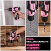 WORKPRO Pink Power Drill - 8V Cordless Drill Kit with