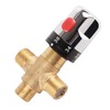 Brass Temperature Control Mixing Valve for Water Pipes, Thermostatic Basin