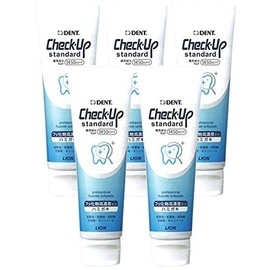 Lion Dent Check Up Standard, 4.7 oz (135 g) x 5 Bottles (DENT. Check-Upstandard), Fluorine 1,450 ppm, For Dental Use