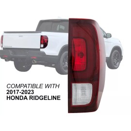 apa AUTO PARTS AVENUE Tail Light for 2017-2023 Honda Ridgeline with Bulbs Passenger Side 33500T6ZA03
