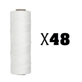 SGT KNOTS #18 Braided Mason Line - Nylon Masonry String, DIY Projects, Crafting, Commercial, & Gardening (500ft, White)