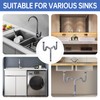 Oblectatio Double Sink Drain Kit - Flexible 1-1/2 & 1-1/4