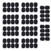 80Pcs Sax Mouthpiece Pad Silicone Black Cushion Patches Wind Instrument