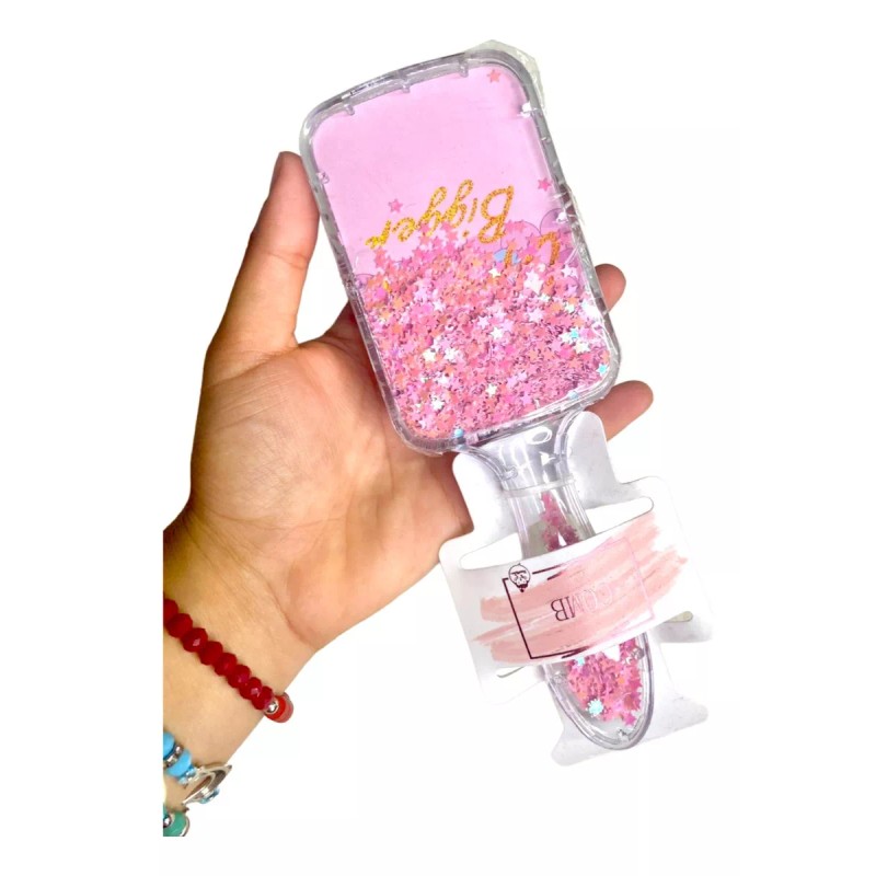 COMB Cepillo Para Niñas Con Dibujos Increíbles Y Brillos Movible