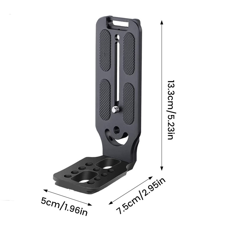 Camera L Bracket with 1/4" Screw Hole Universal DSLR Camera
