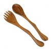 Olive Wood Salad Servers Pair African Handcrafted River Design