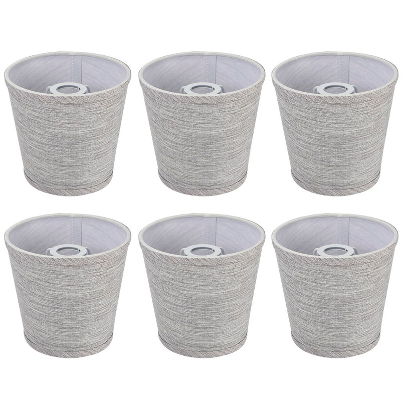 6Pcs Lampshade Modern Light Cover Fabric Inner Film European Style