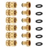 FINEST+ Garden Hose Quick Connector, Solid Brass 3/4 Inch Thread
