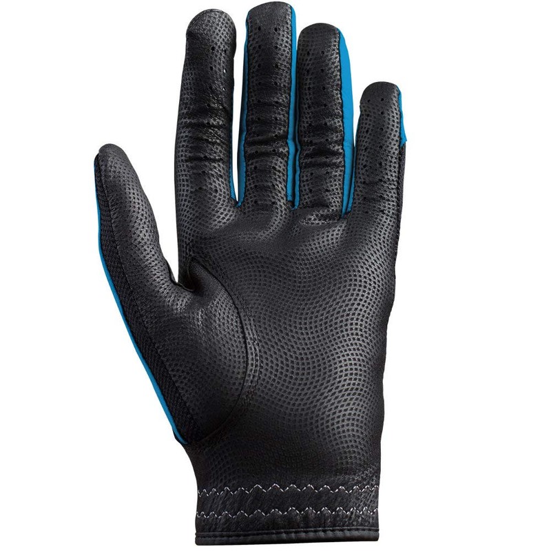 Hirzl Hybrid PLUS Golf Glove (Blue/Black, Large)