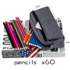 xincx Big Capacity Pencil Case Stationery Pouch, Multi-Colored Pen Pouch,