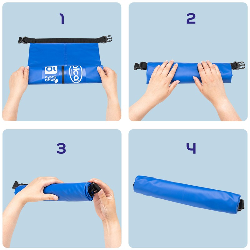 alca® Dry Bag Waterproof Bag 10L Dry Bag, Roll-Top Closure,