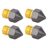 4 Pcs 3D Printer Nozzles Three Hole High Flow Fast
